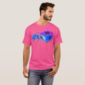 Gamecube esthetisch (Paarse blauw) T-shirt (Voorkant volledig)