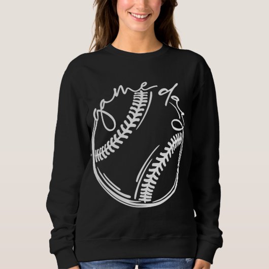 Gamedag Baseball Life Softball Life for Game Day Trui (Voorkant)