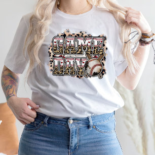 Gamedag Baseball-Shirt, honkbal T-shirt