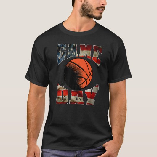 Gamedag Ik hou van Basketball T-shirt (Voorkant)