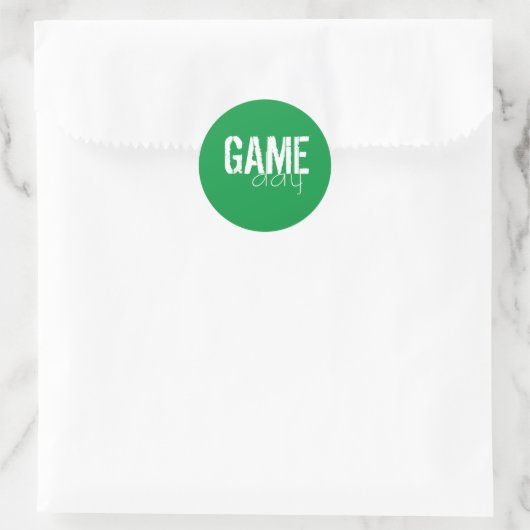 Gamedag Ronde Sticker (Tas)