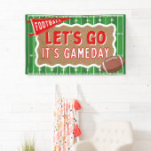 Gameday Football Party Banner Verjaardag Watch Par (Insitu)