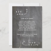 Gameday Football Team Pennants Shower Uitnodiging (Achterkant)