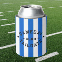 Gameday Tailgate Club Blue Stripe Custom Party