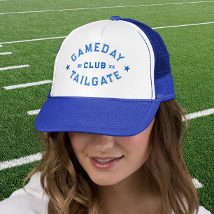 Gameday Tailgate Club Custom Blue Football Crest Trucker Pet