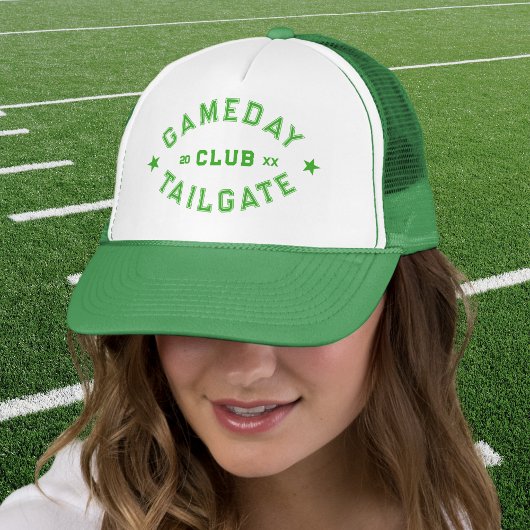 Gameday Tailgate Club Custom Green Football Crest Trucker Pet