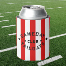 Gameday Tailgate Club Red Stripe Custom Party