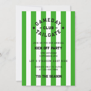 Gameday Tailgate Club start met Green Party Team Kaart