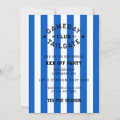 Gameday Tailgate Club start met Party Blue Team Kaart (Voorkant)