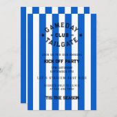 Gameday Tailgate Club start met Party Blue Team Kaart (Voorkant / Achterkant)