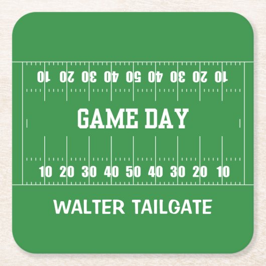 GameDay Tailgate Onderzetter | Football Party Onde (Voorkant)