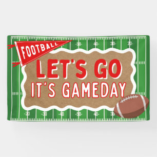 Gameday Voetbalfeest Banner Verjaardag Kijkfeest