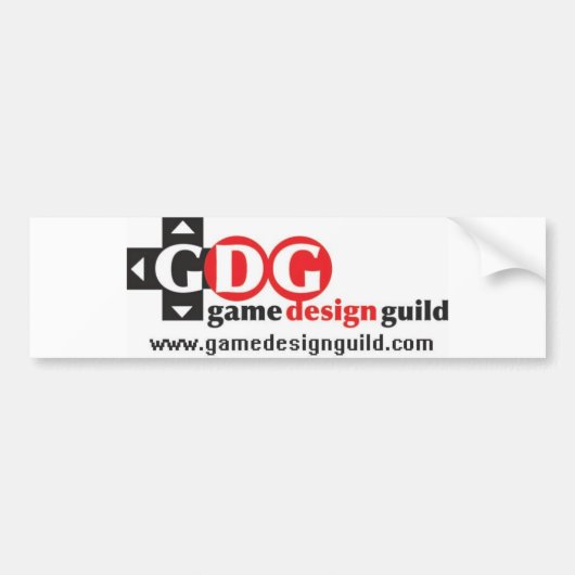 GameDesignGuild-Bumpersticker Bumpersticker (Voorkant)