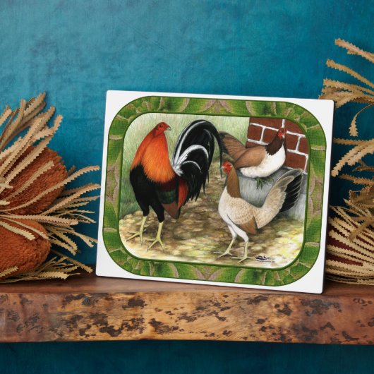 Gamefowl op het Boerderij Fotoplaat (Zijkant)