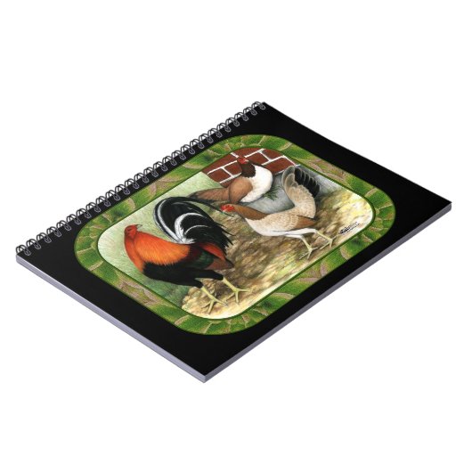 Gamefowl op het Boerderij Notitieboek (Linkerzijde)