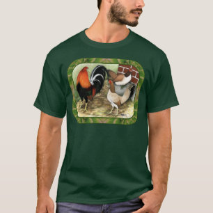 Gamefowl op het Boerderij T-shirt