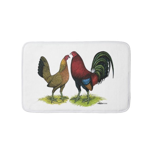 Gamefowl Pair Badmat (Voorkant)