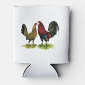 Gamefowl Pair Blikjeskoeler (Voorkant)