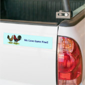 Gamefowl Pair Bumpersticker (Op Truck)