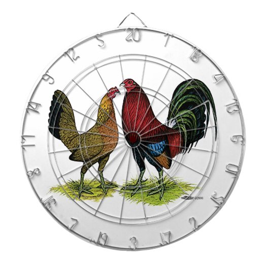 Gamefowl Pair Dartbord (Voorkant)