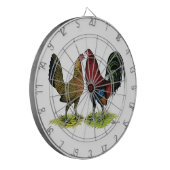 Gamefowl Pair Dartbord (Voorkant Links)