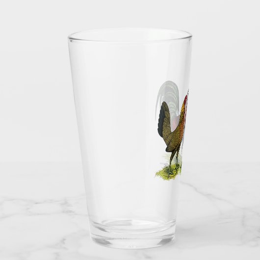 Gamefowl Pair Glas (Rechts)