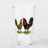 Gamefowl Pair Glas (Voorkant)
