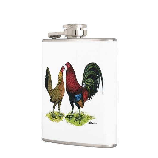 Gamefowl Pair Heupfles (Links)