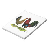 Gamefowl Pair Notitieblok (Linkerzijde)