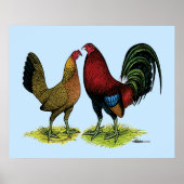 Gamefowl Pair Poster (Voorkant)