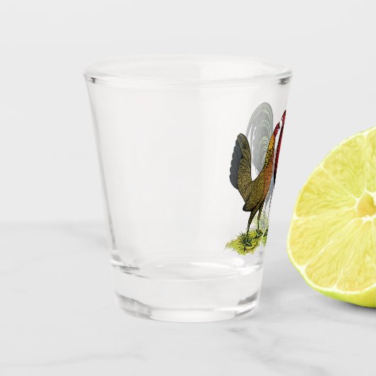 Gamefowl Pair Shot Glas (Links)