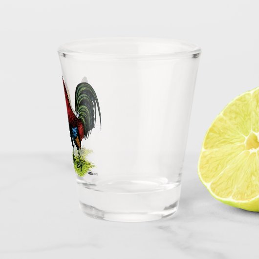 Gamefowl Pair Shot Glas (Rechts)