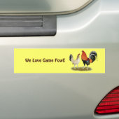 Gamefowl Wheatens Bumpersticker (Op auto)