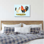 Gamefowl Wheatens Canvas Afdruk (Insitu (Slaapkamer))