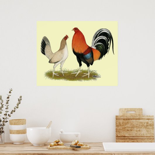 Gamefowl Wheatens Poster (Keuken)