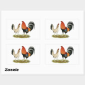 Gamefowl Wheatens Rechthoekige Sticker (Vel)