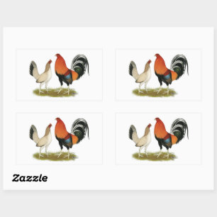 Gamefowl Wheatens Rechthoekige Sticker