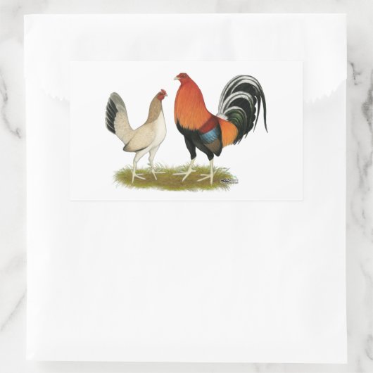 Gamefowl Wheatens Rechthoekige Sticker (Tas)