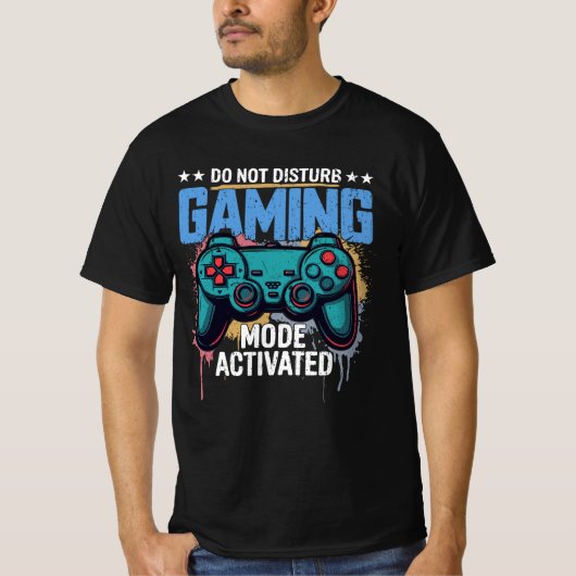 Gamemodus geactiveerd t-shirt (Voorkant)