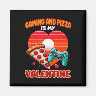 Gamen En Pizza Is Mijn Valentijnsdag Gamer Mannen Magneet