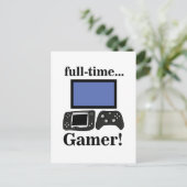 Gamen Gamer Grappig Briefkaart (Staand voorkant)