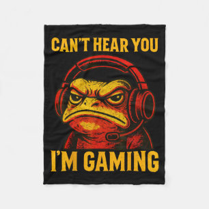 Gamen Gamer Kan Kikker Jou Horen t Video Humor Fleece Deken