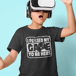 Gamen ik pauzeerde mijn spel Gamer  T-shirt