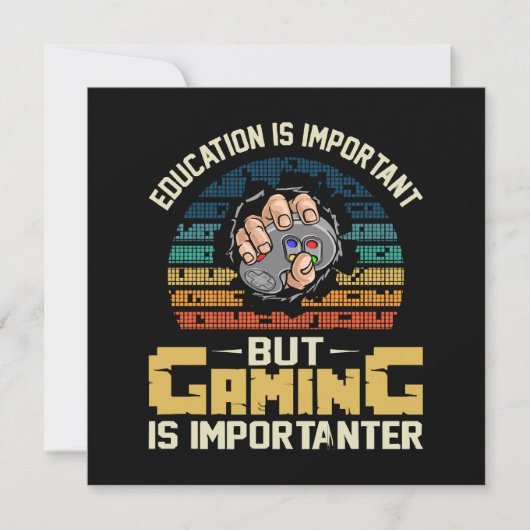 Gamen is belangrijk (Voorkant)