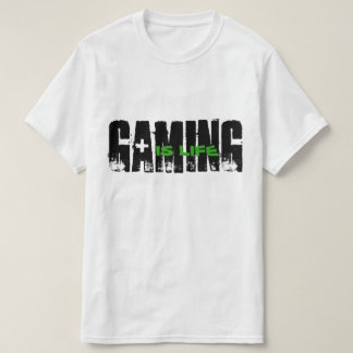 GAMEN IS LEVENSZWART EN GROEN T-SHIRT