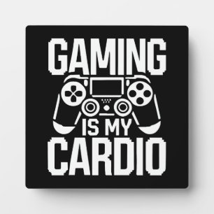 Gamen is mijn cardio - Funny Gamer Humor Fotoplaat