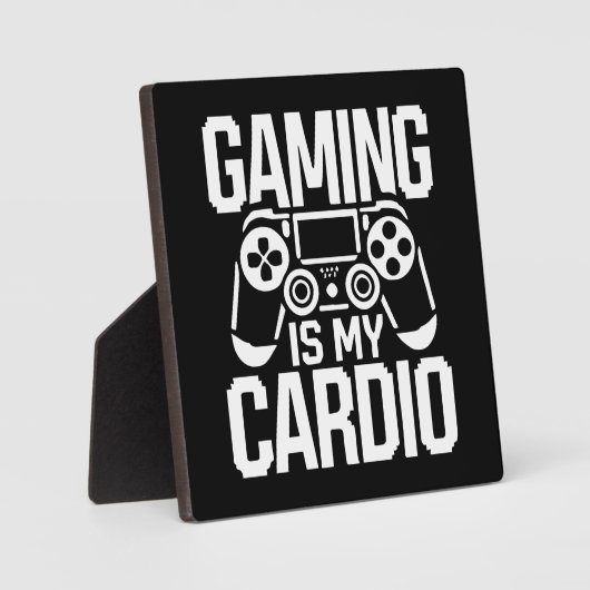 Gamen is mijn cardio - Funny Gamer Humor Fotoplaat (Voorkant)