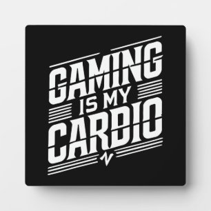 Gamen is mijn cardio - Funny Gamer Humor Fotoplaat