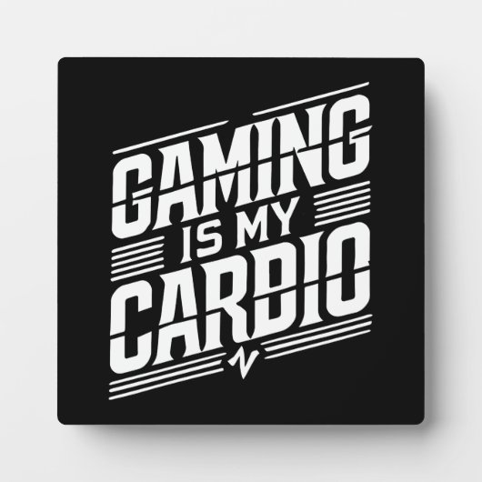 Gamen is mijn cardio - Funny Gamer Humor Fotoplaat (Voorkant)