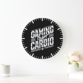 Gamen is mijn cardio - Funny Gamer Humor Grote Klok (Huis)